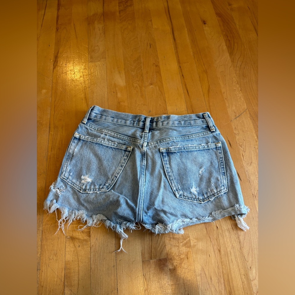 Agolde High Rise Button Up Shorts - Picture 3 of 3